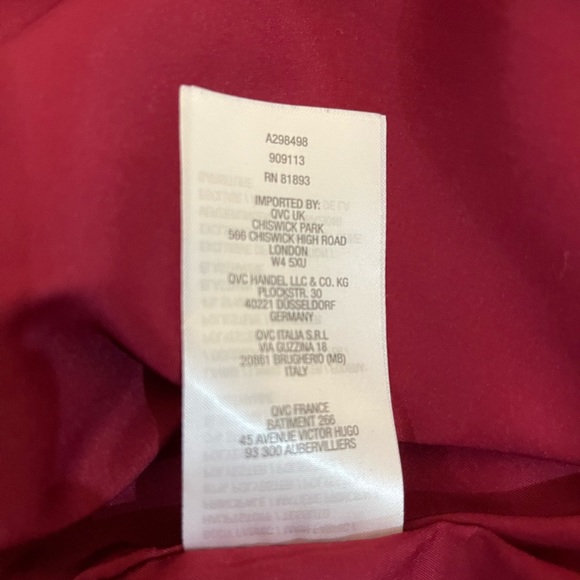 Susan Graver zip front bomber jacket with embroidered roses. Size XXS - Picture 9 of 10